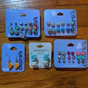 27 pairs of Earrings and Studs